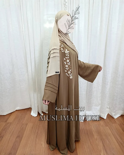 عباية كلوش بثوب crepe de soie