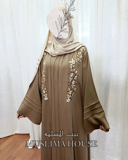 عباية كلوش بثوب crepe de soie